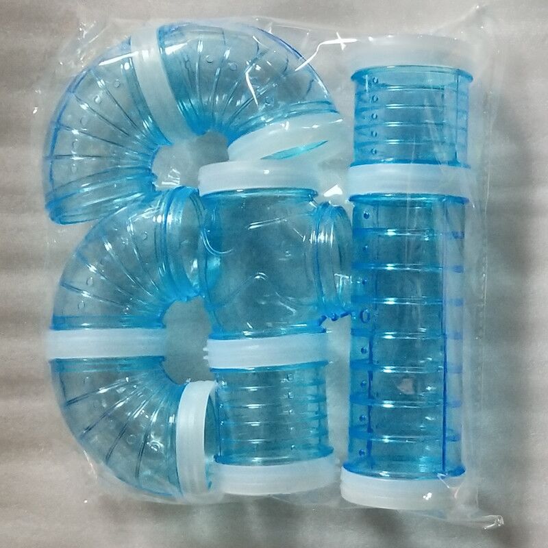 Plast træning spilleværktøj diy ekstern tunnel hamster legetøj multifunktionelt tilbehør til hamster bur 1 sæt fjerkræprodukter