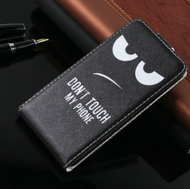 For Huawei Honor 10 Lite Cases TPU Flip Back Phone Pu Leather Cover for Honor 10 Lite Cover Cartoon Vertical Case: do not touch