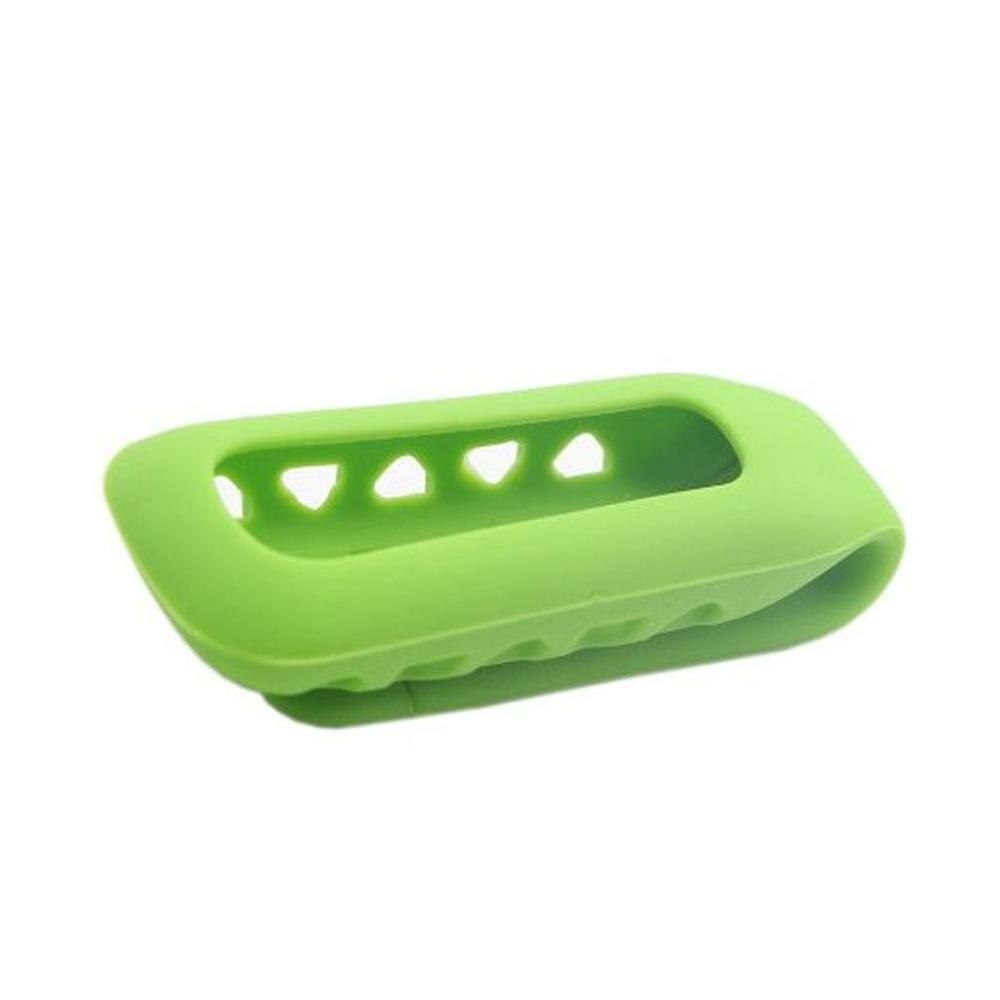 Fitbit One Fitness Tracker Replacement Accessory Silicone Metal Clip Belt Holder Case Cover: Green