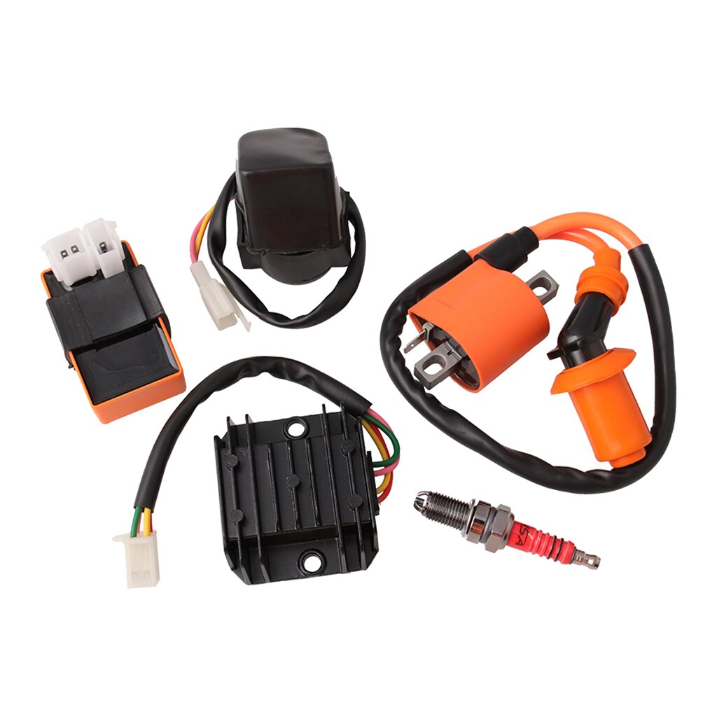 6 Pole Ignition Coil Magnetic Relay Kit For Go Kart GY6 50cc 125cc 150cc