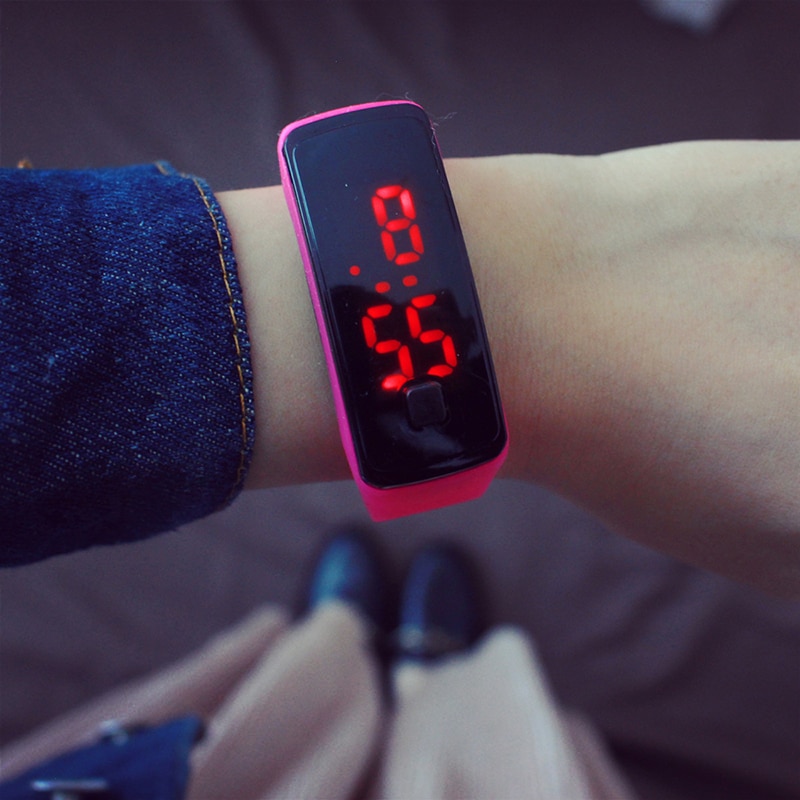 Relogio digitaal kinderhorloge led touchscreen kleurrijke siliconen tienermeisjes kinderhorloges jongens sport elektronisch horloge montre fille