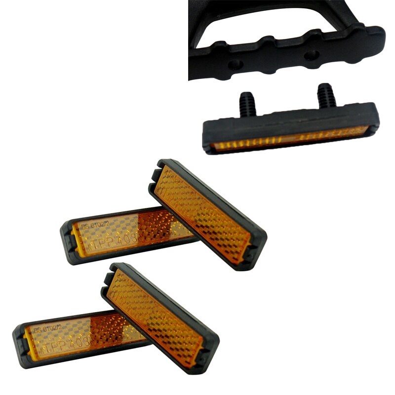 4 Stuks Universele Fiets Voetpedaal Reflector Cyclus Fietsen Reflectoren: Default Title