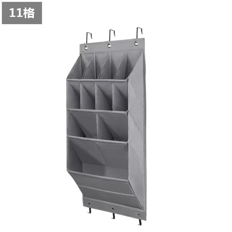 Deurschoenorganizer Hangend schoenenrek met 11/12 Pocket Rack Organizer Ruimtebesparend Wandgemonteerde Oxford-houder Garderobe-organizer: Dark Gray