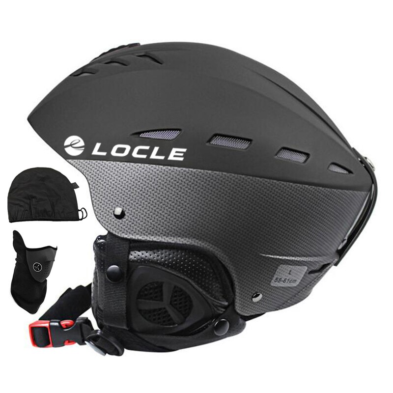Locle Ce-certificering Skiën Helm Vrouwen Mannen Ski Helm Mannen Professionele Schaatsen Skiën Skateboard Helm Sneeuw Sport Helmen: Black / L (58-61cm)