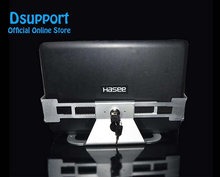 L102 Aluminum Alloy Anti Theft Laptop Display Stand With Security Lock and Key 13-19 inch Laptop Holder Bracket Tablet PC Holder
