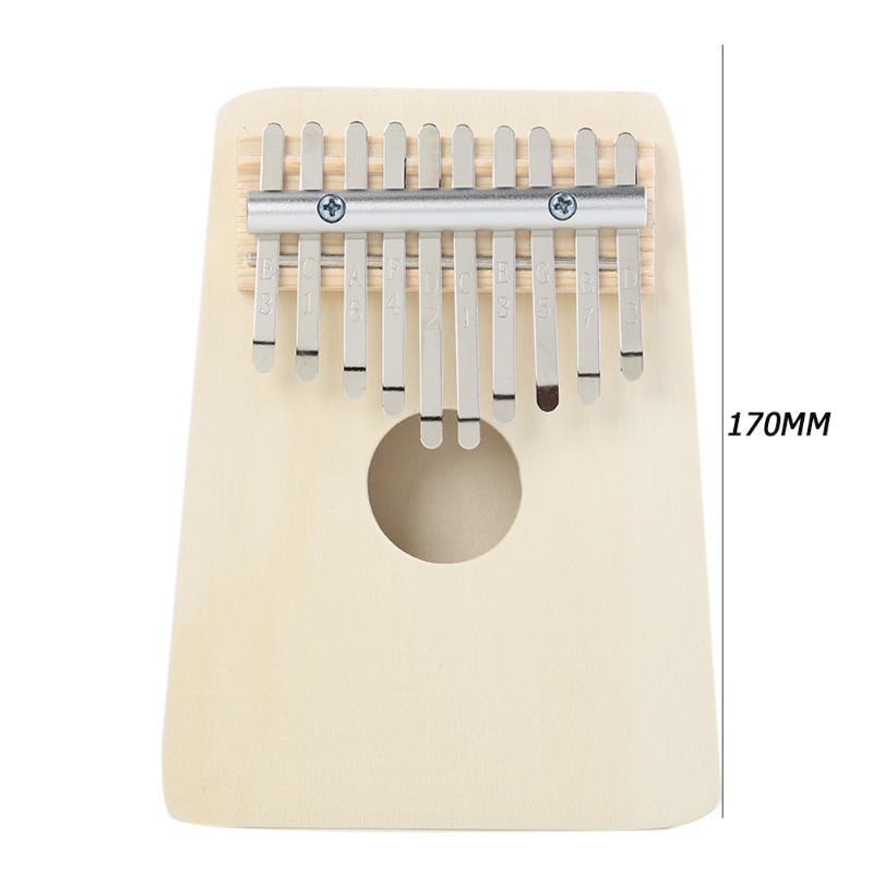 Beginner 10 Keys Kalimba DIY Kit Basswood Thumb Piano Handmade Set w/o Tuner Children Handmade Set Musical Instrument