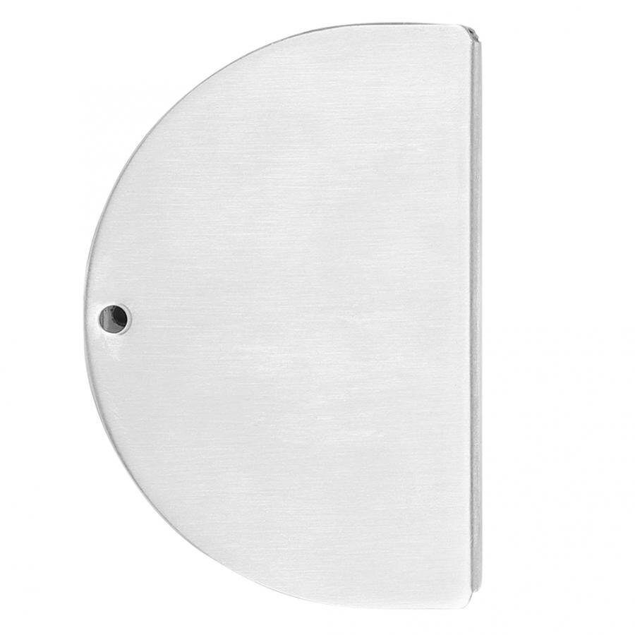 Safety Door Lock Stainless Steel Single Glass Door Lock with Keys Semicircle for Home Security