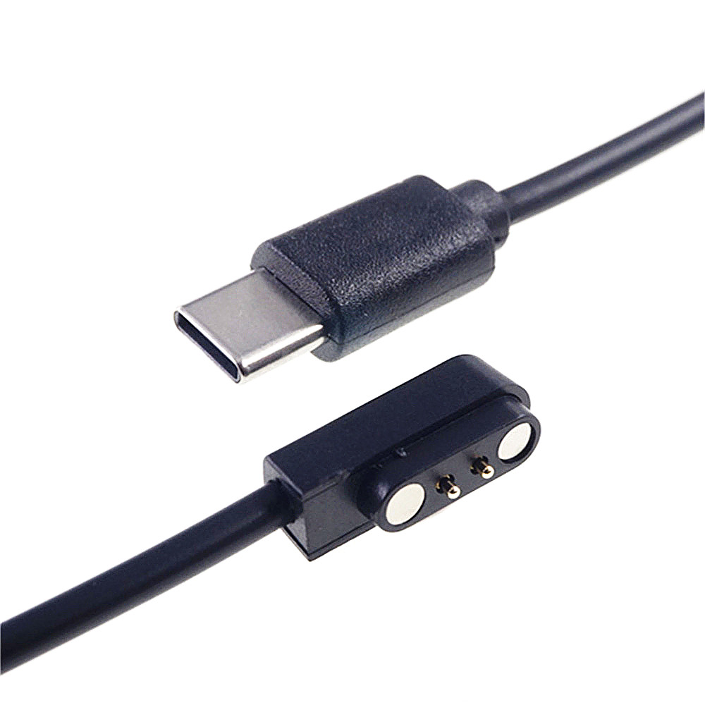 Magnetisk pogo-stift usb-c-kabel fjäderbelastad typ  c 2 4 6- positions hane hona 3a- kontakt ström dataöverföring