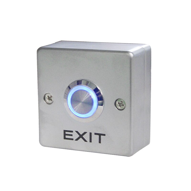 Zinc Alloy GATE DOOR Exit Button Exit Switch For Door Access Control System Door Push Exit Door Release Button Switch: Z53 with LED light