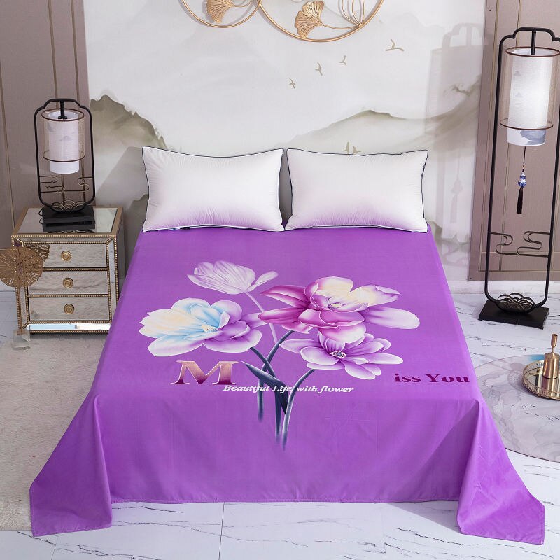 Verdicken Gebürstet Flache Blatt Sanft Schleif König Größe Bett Blatt verrotten Hochzeit Bettlaken 245x245cm Keine Kissenbezug: Farbe 7