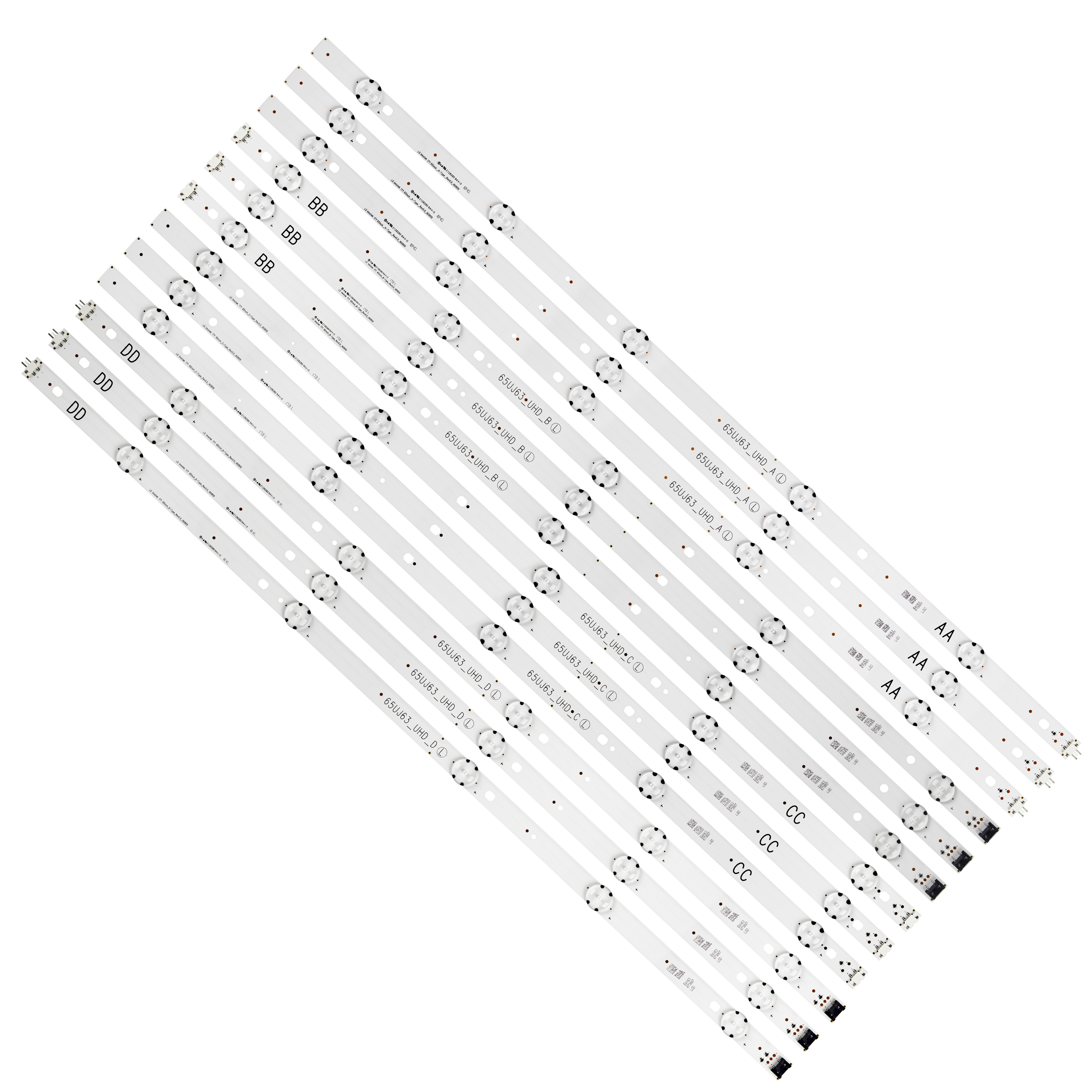 12 PCS/set LED backlight strip for LG 65UK6100PLB 65LG63CJ-CA 65UJ6100 65UJ630A 65UJ630Y SSC_65UJ63_UHD_ D 65UJ6300 65UJ630V