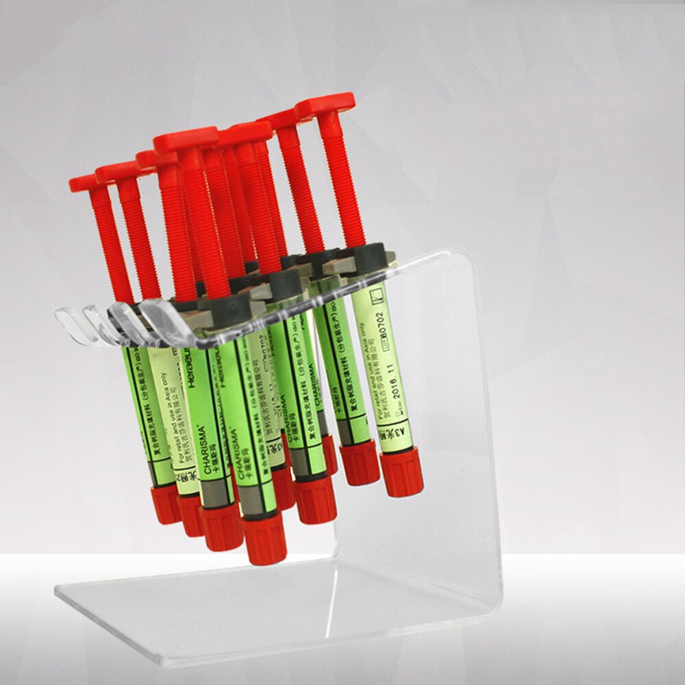Dental Transparent Acrylic Resin Organizer Dental Composite Resin Holder for Teeth whitening