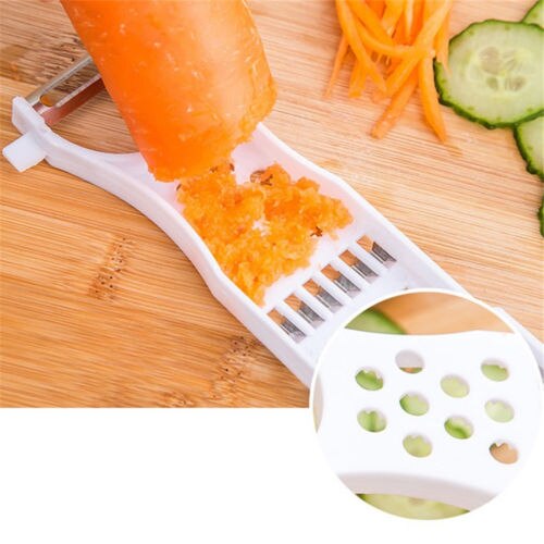 5 in 1 Plastic Groente Fruit Snijmachines Cutter Rvs Blades multifunctionele ABS Dunschiller Rasp Slicer