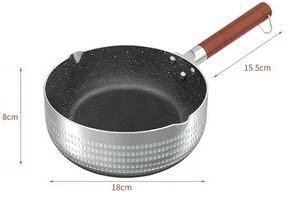 Japanse Stijl Sneeuw Pan Kleine Pot Huishoudelijke Gasfornuis Koken Noodle Soep Instant Noodle Pot Hete Melk Pot Non-Stick Bloempot: Color1