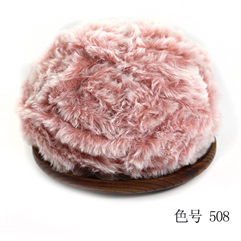 Outai Park of 5 Wool Fur-like Thread Diy Wool Ball Hand-knitted Sweater Thread Special Fancy Yarn Crochet Knitting Braids: 18