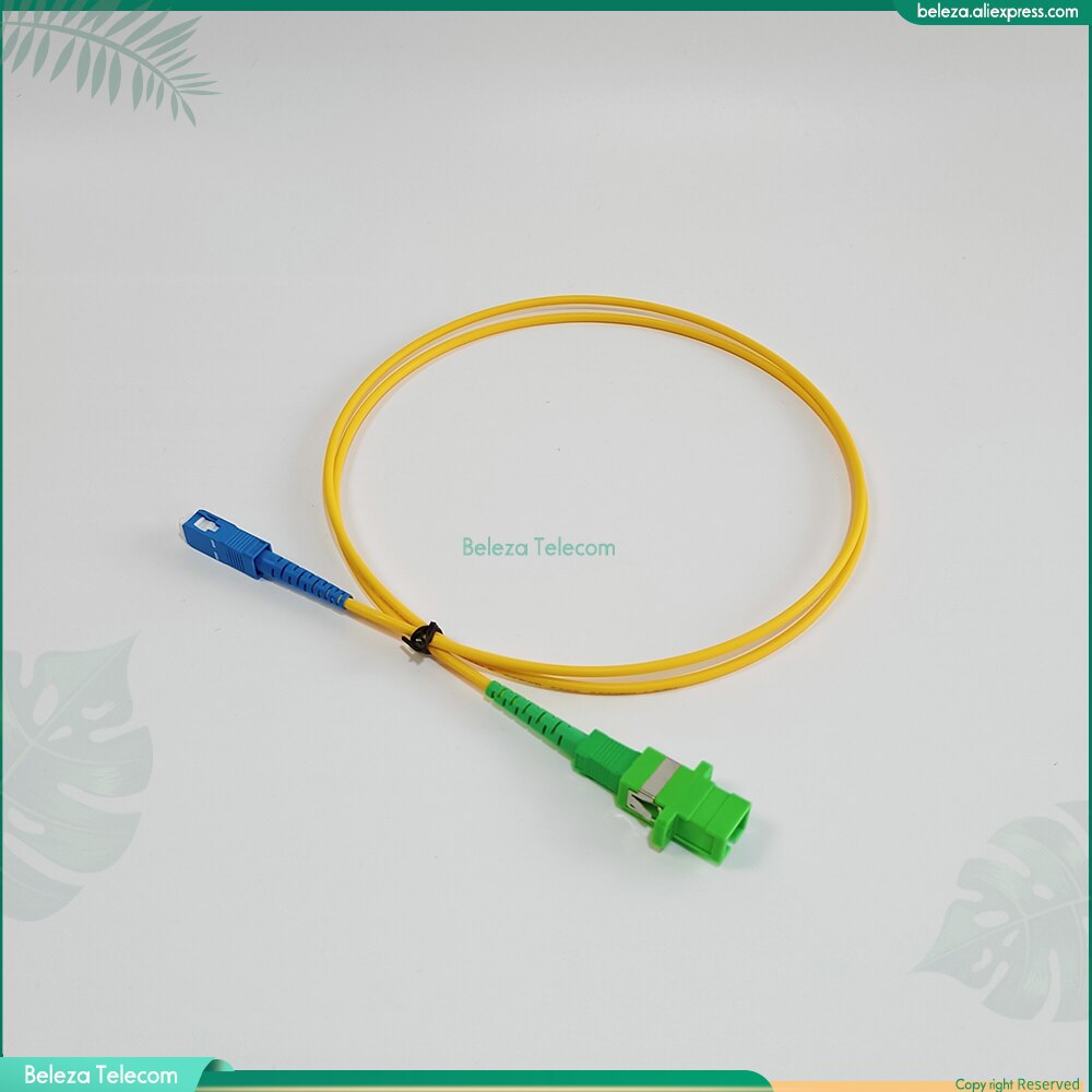 10pcs SC UPC - APC adapter cable for ONU ONT NU connection Universal SC/UPC to SC/APC 0.5m Jumper with APC Adapter Suit