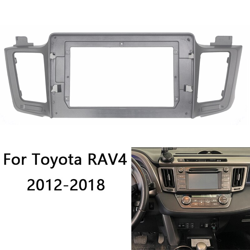 2 Din Android Head Unit Car Radio Frame Kit For TOYOTA RAV4 Auto Stereo Dash Plastic Panel Fascia Trim Bezel Faceplate