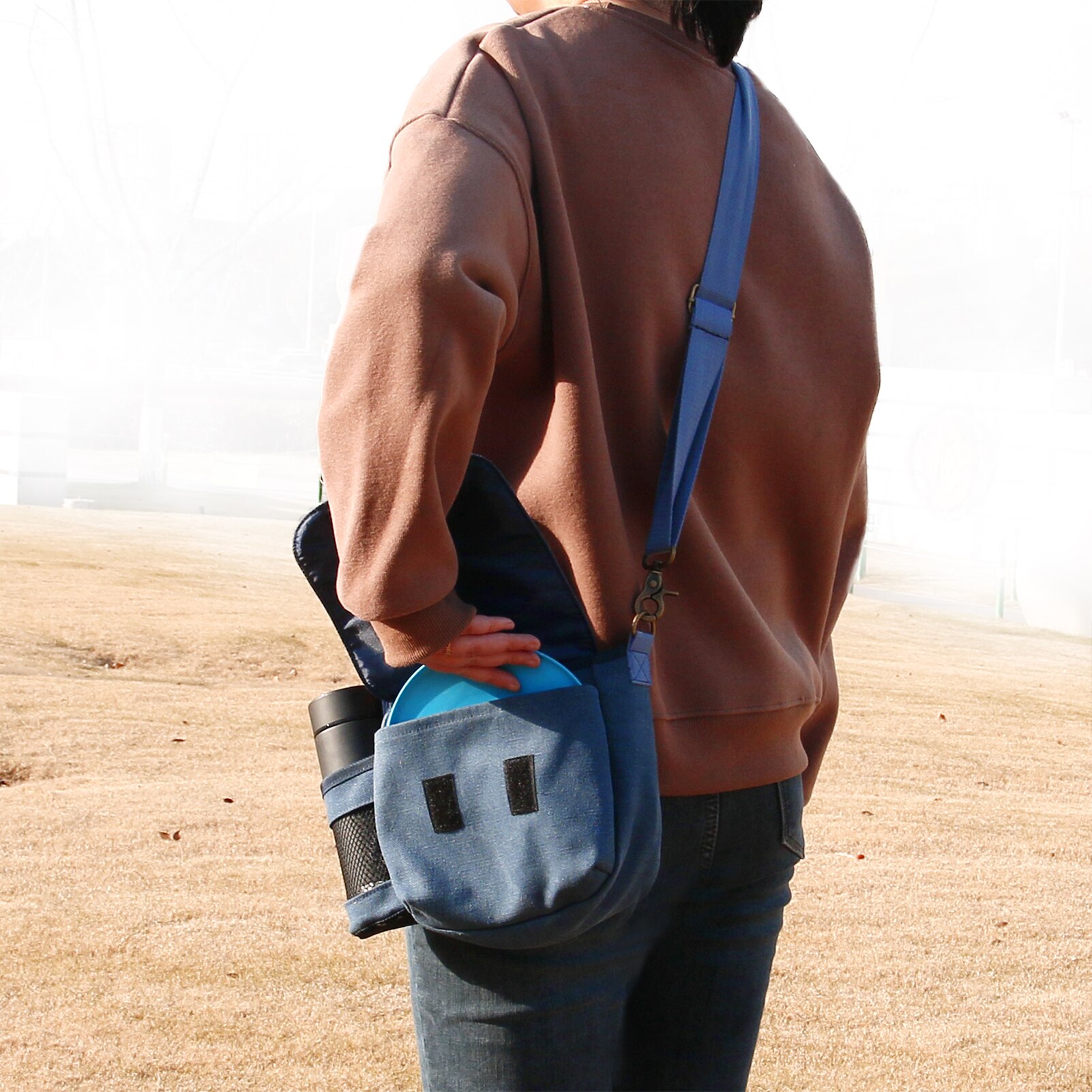 Golfs Supplies Disc Golfs Bag Disc Package Outdoor Canvas Storage Bag Caddie Pick Up Ball Package Golf Pouch Single-shoulder Bag