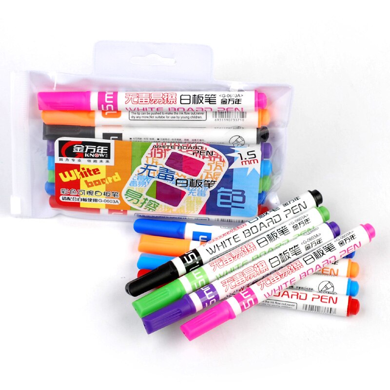 Whiteboard Marker Magnetic Board Pen Marqueur Effacable Dry Erase Markers Papelaria White Board Office & School Supplies