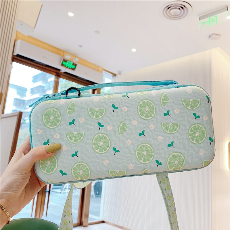 Cartoon Cute torba do przechowywania na suwak do konsoli Nintendo Switch konsola do gier Shell Cover Kawaii Travel futerał ochronny nowy prezent: K04