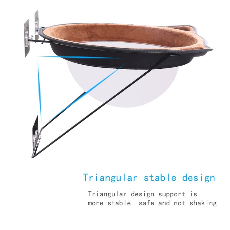 Cat Hammock Bed Window Pod Lounger Self-Adhesive Warm Bed For Pet Cat Rest House Soft Cat Bed Comfortable Ferret Cage