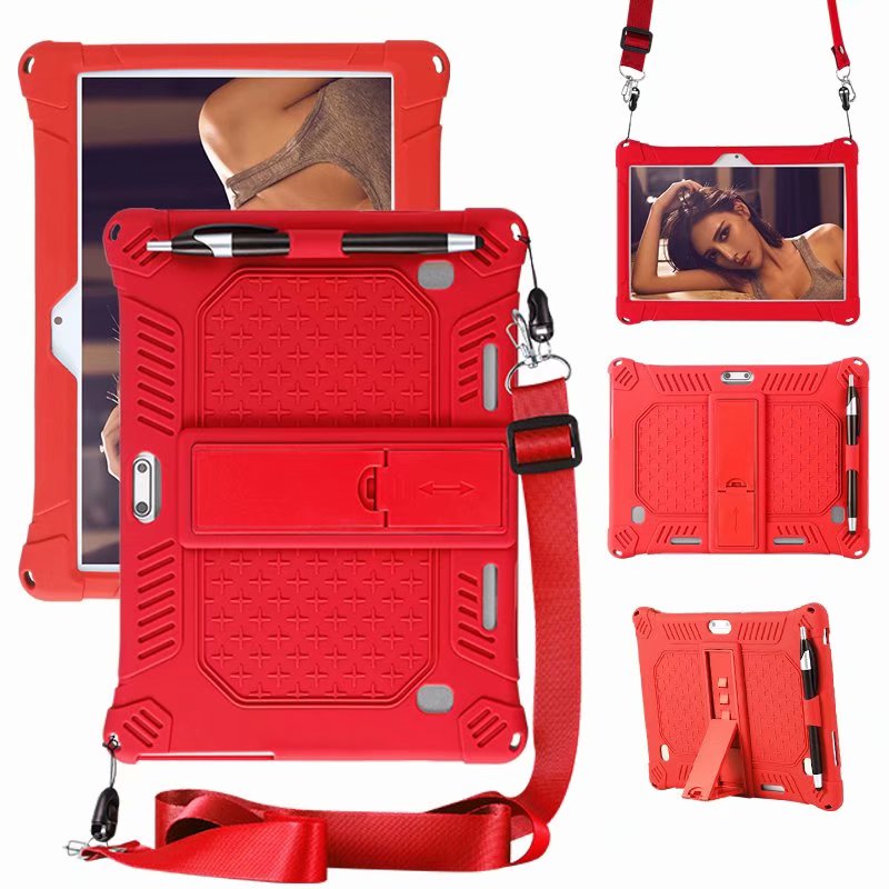 Nettbrettcovber universaletui 10 10.1 tommer for anry  x20 rs10 rs20 silikonbeskyttelsesdeksel + penn+stropp