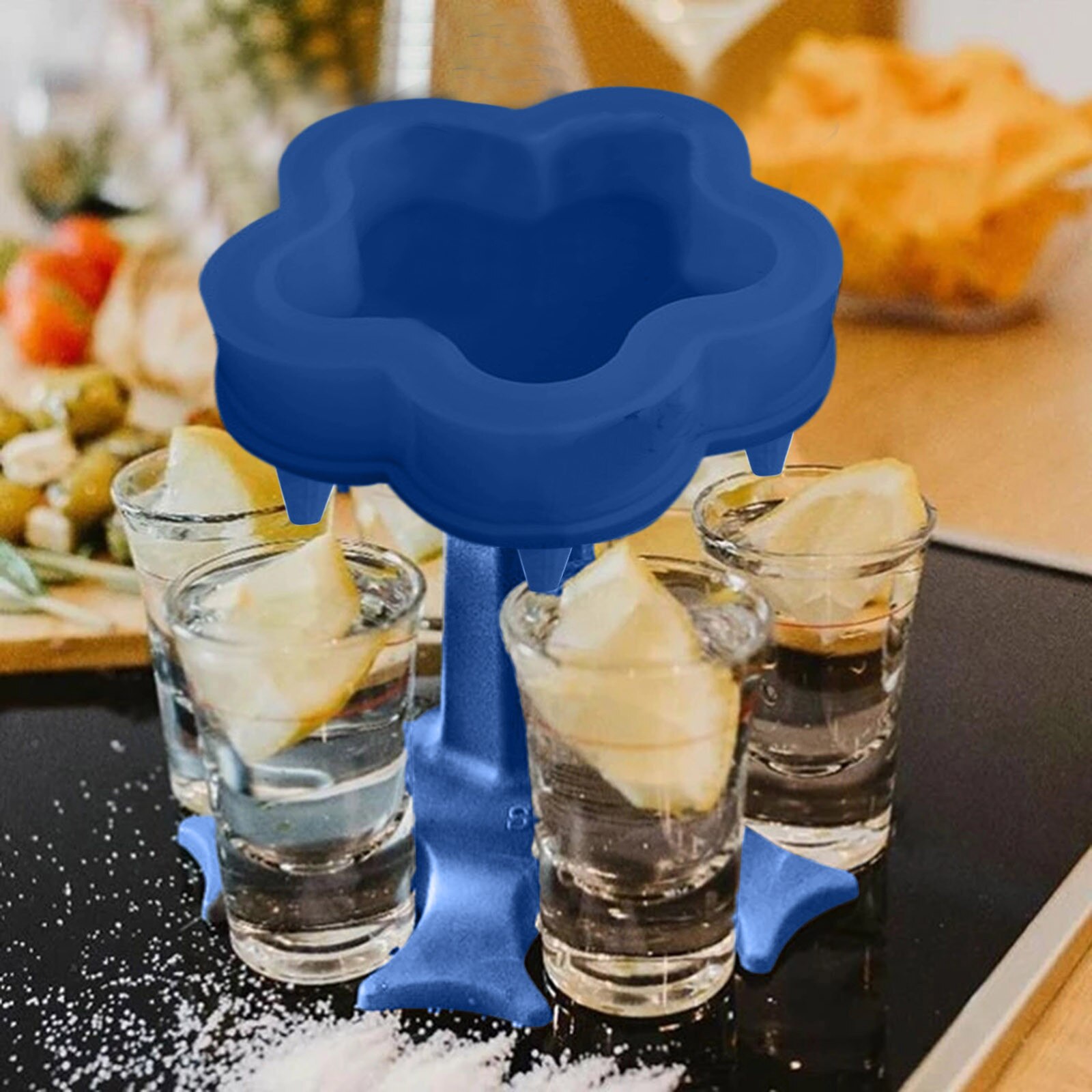 5 Shot Small Glass Dispenser Holder -dispenser For Filling Liquids Bar Shot Dispenser Party Pour Artifact Beverage Machine #40