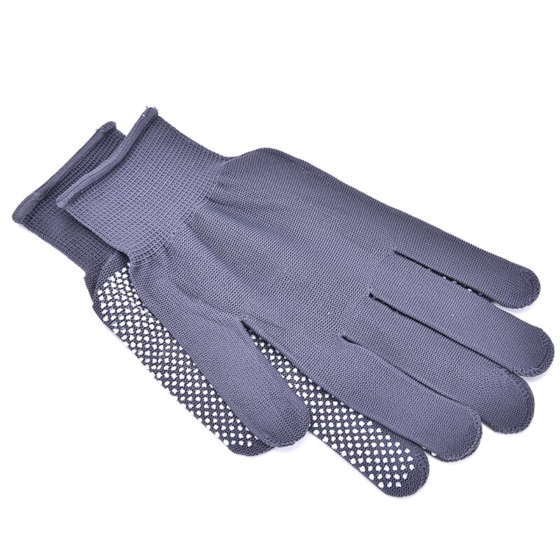 Guantes Térmicos de estilismo para peluquería, resistentes al calor, Color negro y gris, 1 par: Gris
