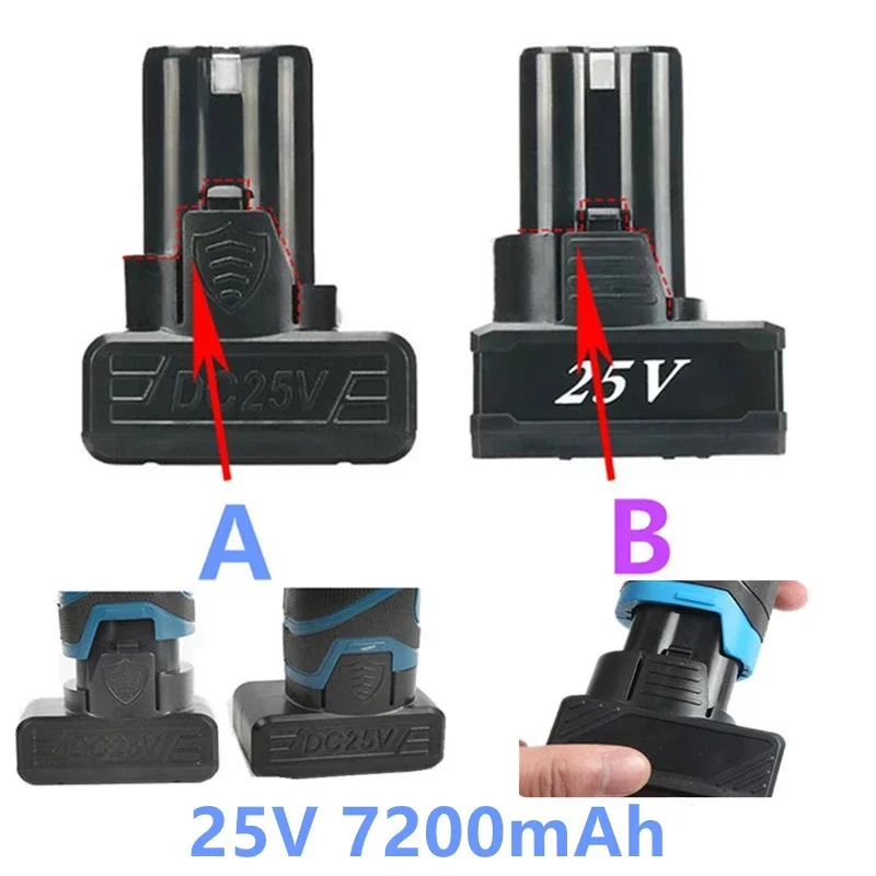 Batería de iones de litio de 25V, 21V, 16,8 V, 12V, 18650 para destornillador inalámbrico, taladro eléctrico, herramientas eléctricas, cargador de batería de 3,7 V