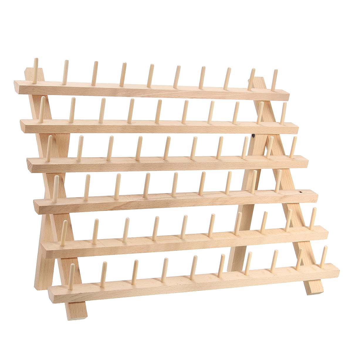60 spulen Holz Gewinde Gestell NäHenne Werkzeug Halfter Organizer Holz Regal Klapp Spule Lagerung Gestell für Stickerei NäHenne Quilten