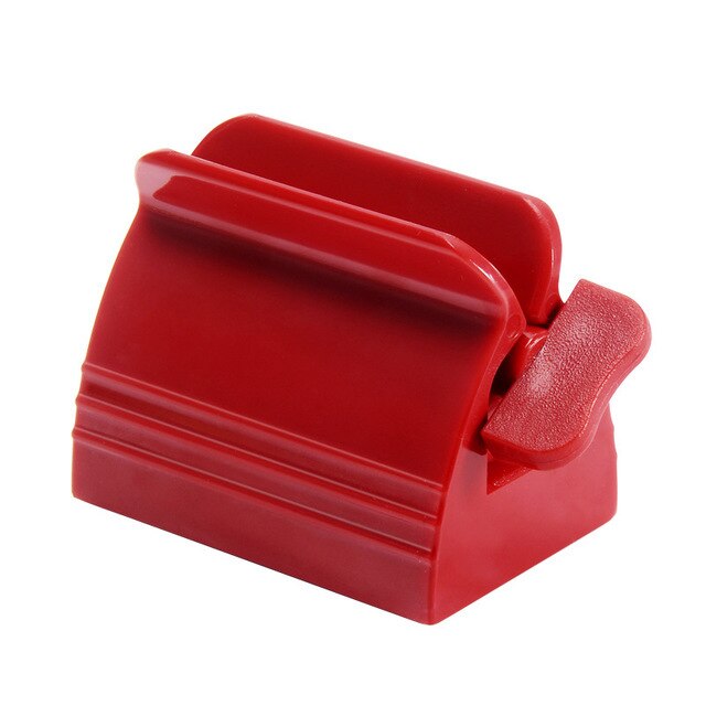 Toothpaste squeezer lazy squeeze toothpaste artifact children squeeze small sample wash bathroom manual squeeze toothpaste clip.: red