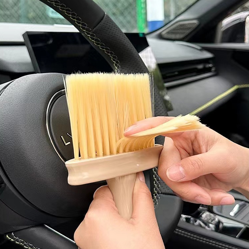 Billuftborste billuftkonditionering biltvätt borste interiör rengöringsborste rengöringsverktyg