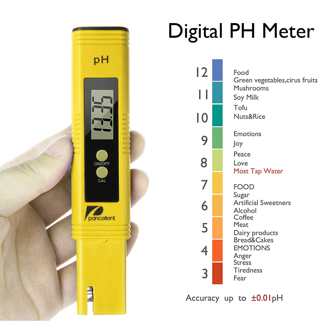 Draagbare Digitale Lcd Ph Meter Pen Van Hoge Precisie Ph Zuurgraad Meter Ph Monitoring Instrument Water Testapparatuur