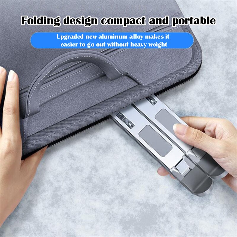 Aluminium Notebook Computer Beugel Desktop Computer Accessoires Verhooging Draagbare Cooling Opgeschort Lifting Draagbare