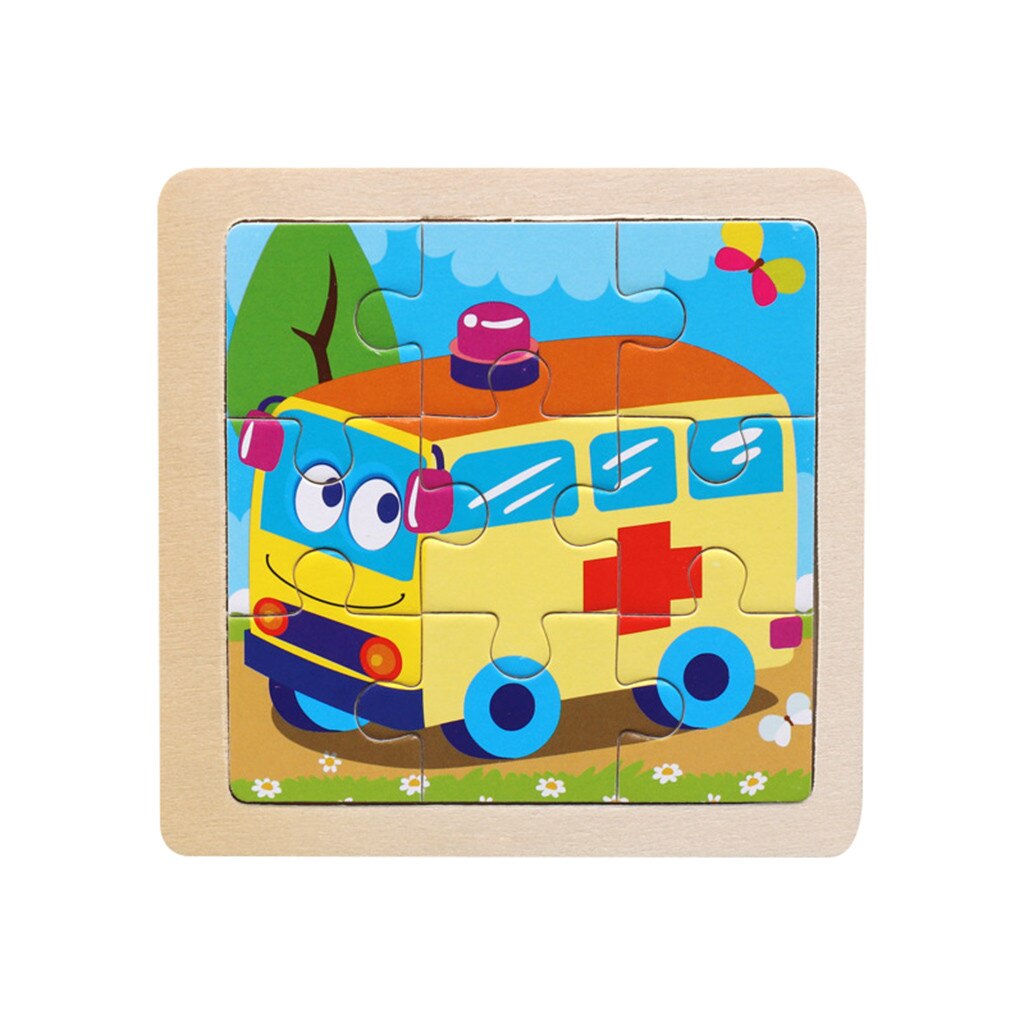 Zabawki dla dzieci drewniane dzieci 16 sztuka zabawki-puzzle edukacja i nauka puzzli zabawki śmieszne gry dla dziecka Игрушки Для Детей: L