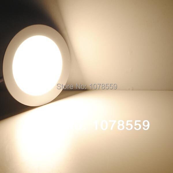 Panel de luces led de 12W, chip Epistar, 960lm, Blanco cálido/blanco, redondo, suspendido, SMD, 85-265V,