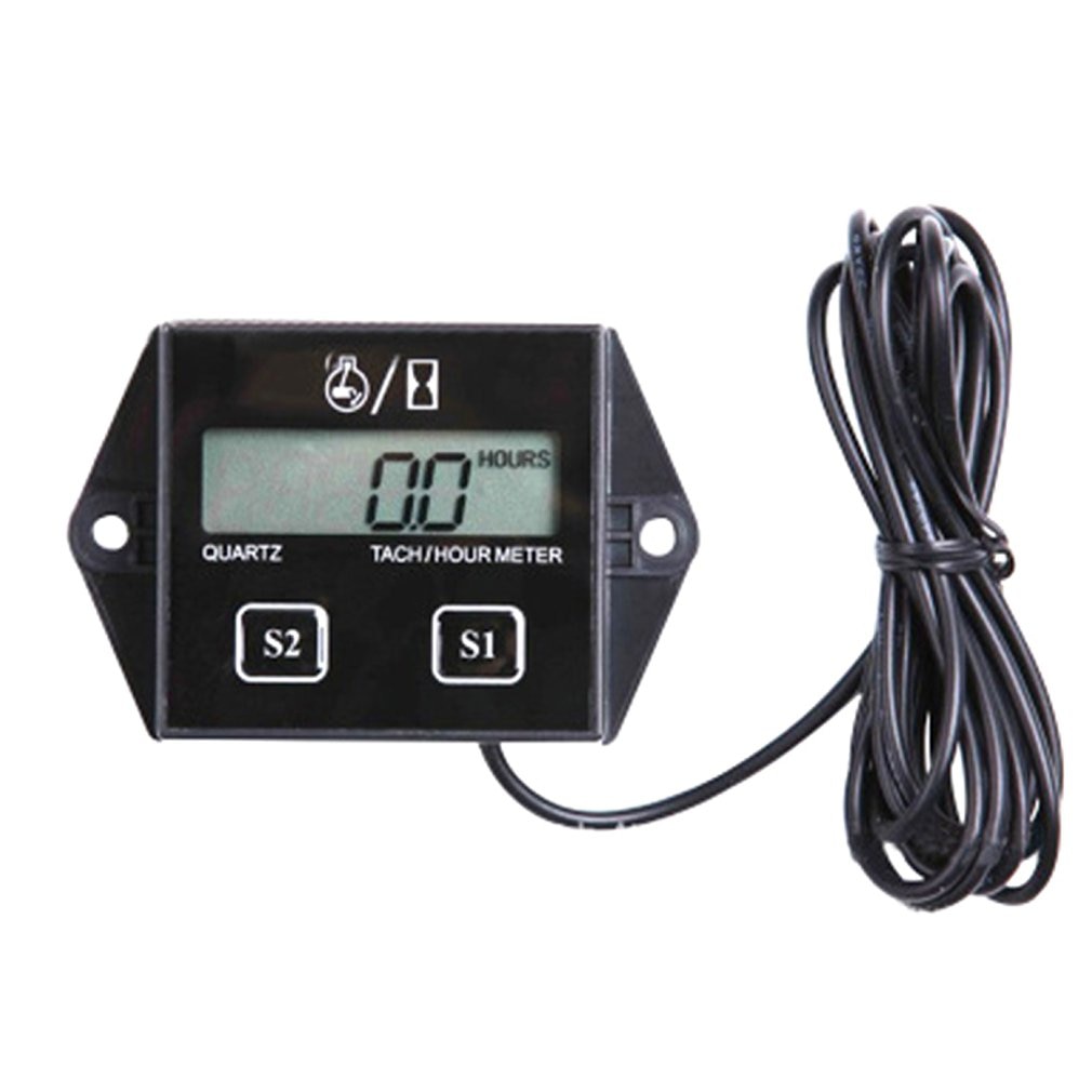 Tacómetro de motor de gasolina, temporizador Abs, inductivo, pantalla Lcd, de bajo voltaje, puede configurar el modo de velocidad 1 Uds.