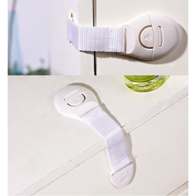 3Pcs Child Lock Protection Kids Locking Doors Safety Cabinet Lock Baby Security Protector Plastic Protection Safety Lock