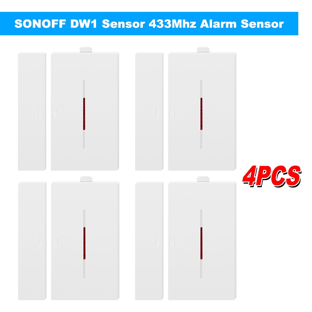 2 PCS SONOFF DW1 Sensor 433 Mhz Tür Fenster Alarm Sensor Wireless Anti-Diebstahl Alarm Kompatibel Smart Home Sicherheit alarm System: Bundle3