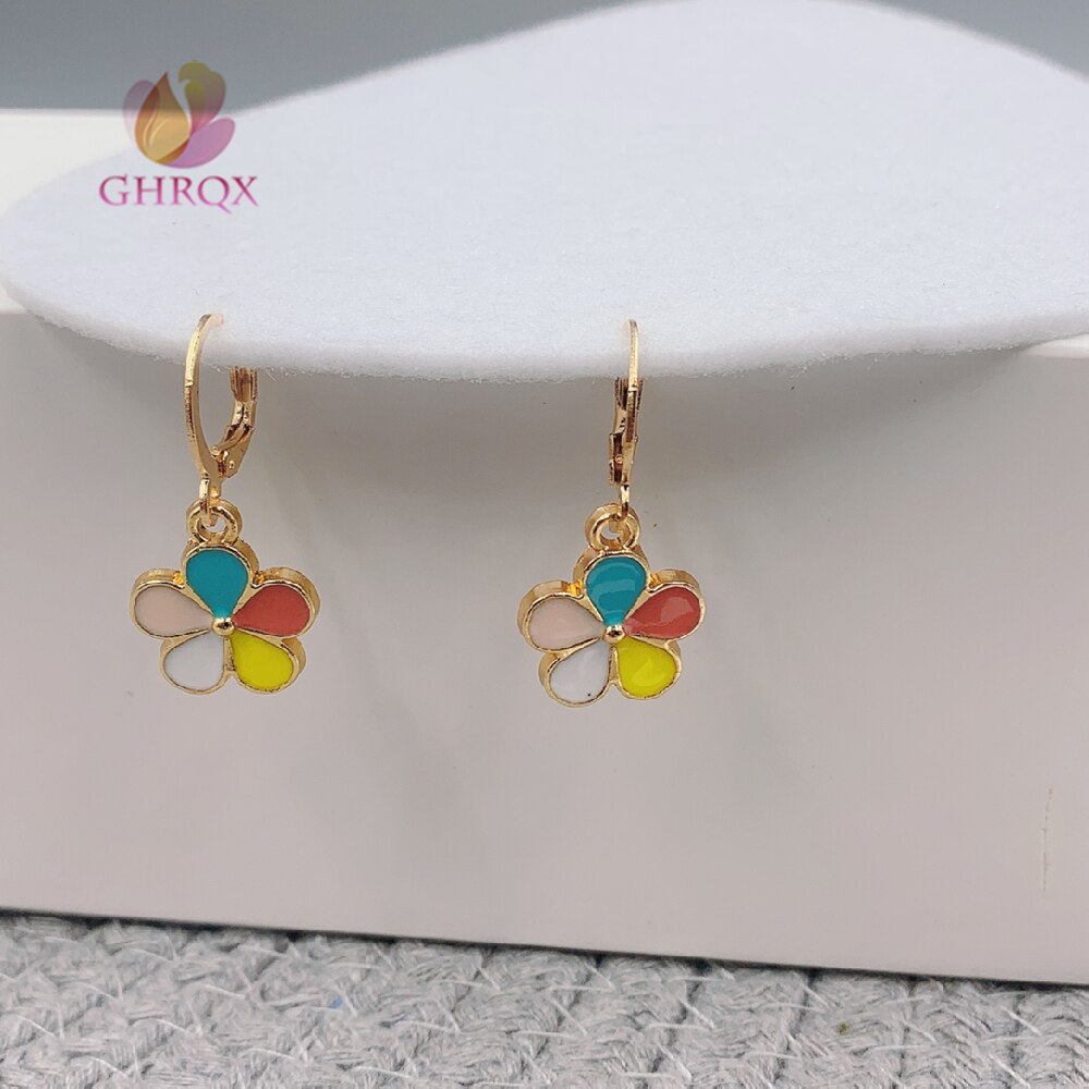 Pendientes colgantes coloridos de flores para mujer, joyería de para boda: 1