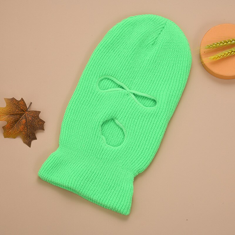 Balaclava Pink Ski Maks Hat Winter Cover Neon Mask Green Halloween Cap for Party Motorcycle Bicycle Cycling Balaclava Warm Mask