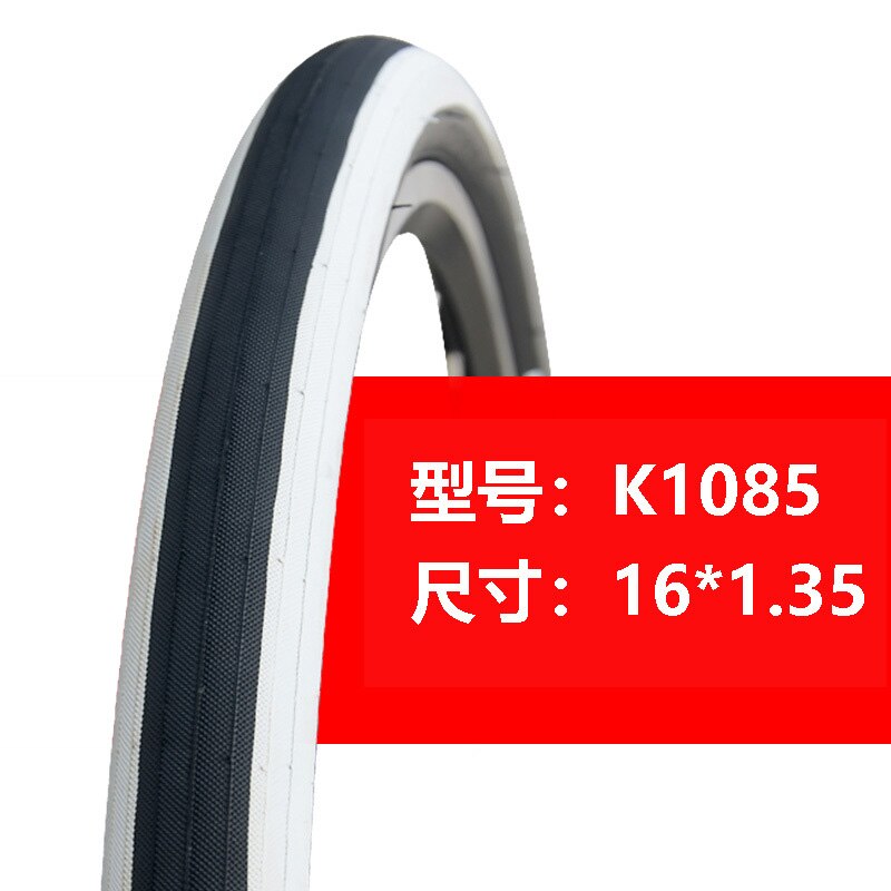 KSMART-neumáticos de ciclismo K1085 de 14 ", 16" x 1,35, 254, 305, 60TPI, delgados, para bicicletas plegables FNHON, 1 unidad: 1p16 x1.35ksmart whi