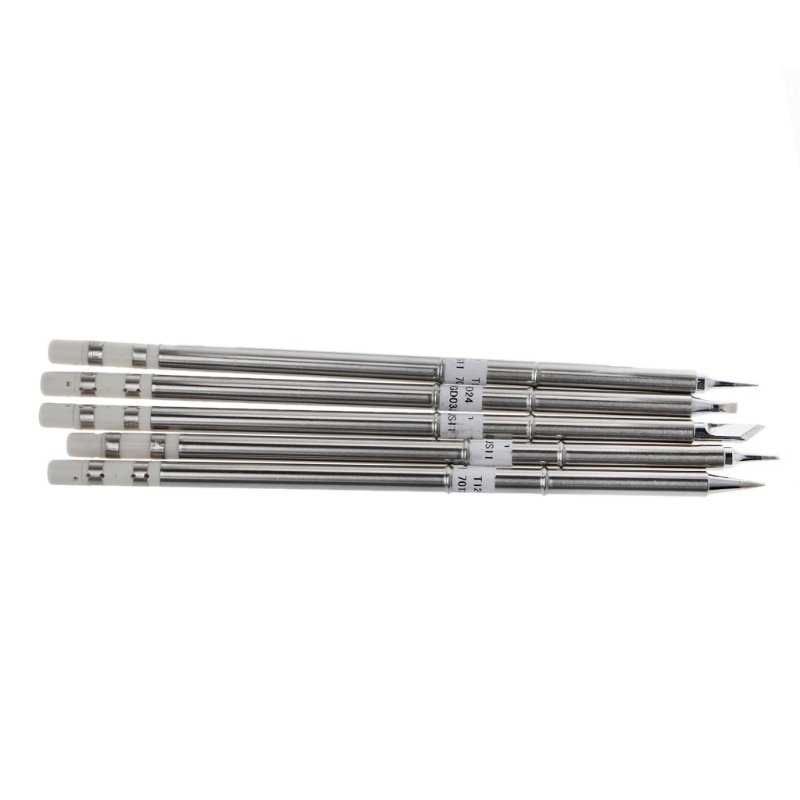 5 Pcs T12 Serie Soldeerbout Tips Voor Hakko FX951 BAKON 950D Soldeerstation