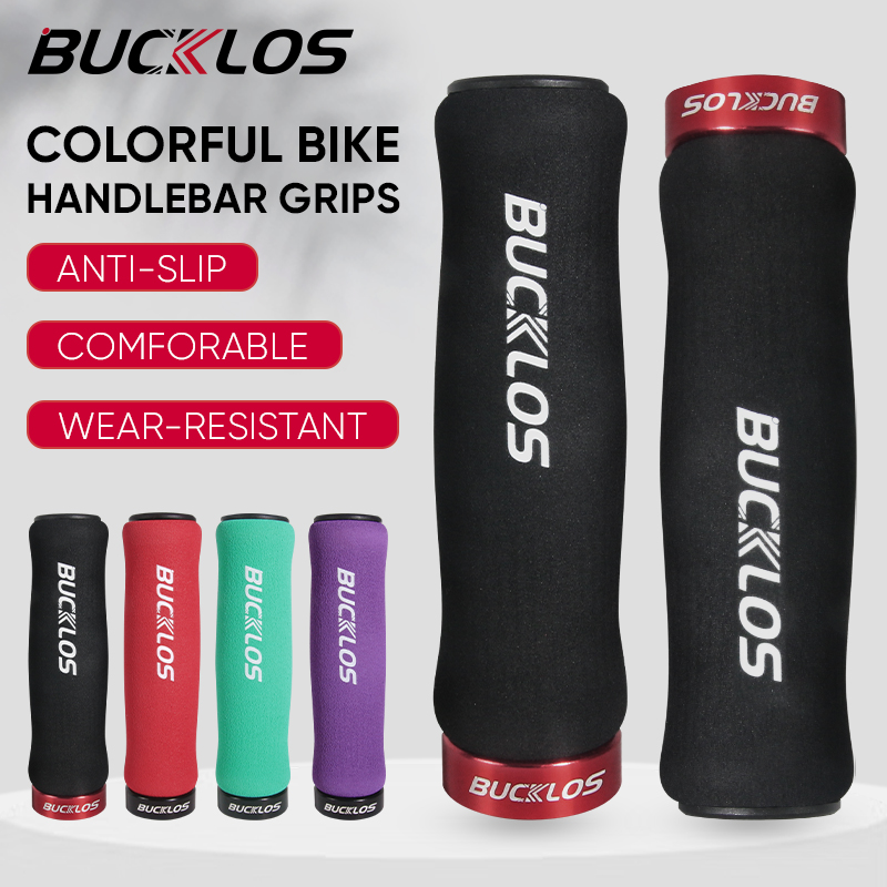 BUCKLOS Mtb Bicycle Grips Sponge Shock-absorbing Cycling Handlebar Sleeve Antislip Bike Handlebar Grip Comfort BMX Parts