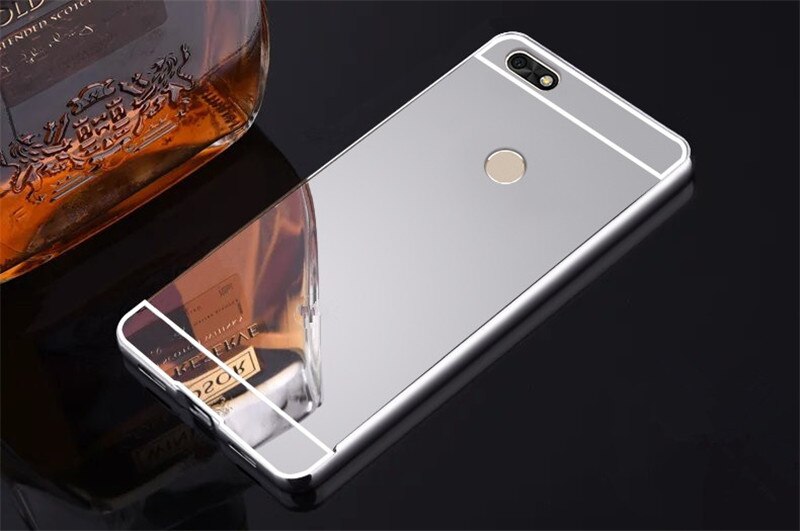 Spiegel Fall Für huawei P9 Plus 5,5 zoll Harte Metall Aluminium Rahmen Schutzhülle Zurück Abdeckung Für huawei P9Plus P9 + telefon Fall