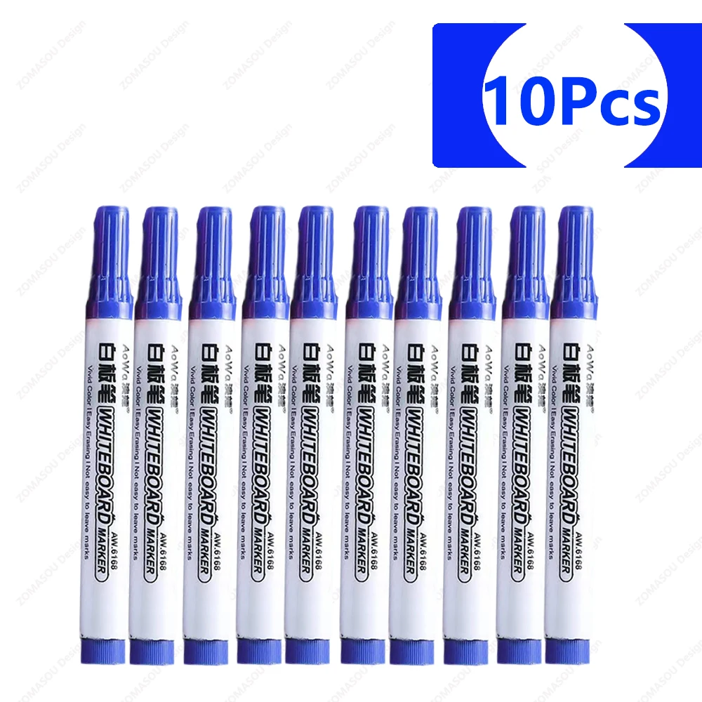 100-1pcs Erasable Whiteboard Marker Pen Teaching Chalk Blackboard Marker for Ceramics Glass Office School Art Stationery: Clear