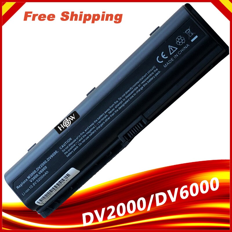 Laptop Battery For HP Pavilion DV2000 DV2700 DV6000 DV6700 DV6000Z DV6100 DV6300 DV6200 DV6400 DV6500 DV6600 HSTNN-LB42