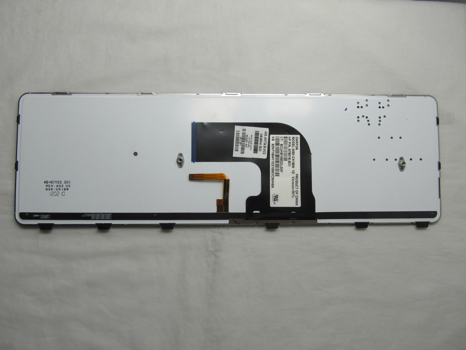 Genuine 678016-001 for HP DV6-7000 Series Backlit Keyboard With Frame UK Layout