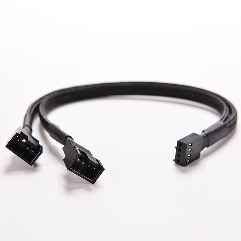 1PC 4 Pin PWM Splitter Cable Female To 3/4 Pin PWM Adapter Cable For Computer CPU Case Fan Sleeved Adapter Power Cable Terminal