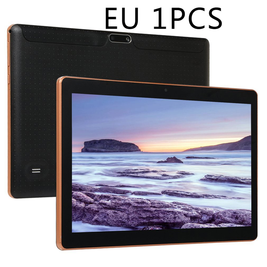 10.1 Inch Tablet 3G Computer Ips Hd Scherm Draadloze Wifi Geheugen 1 + 16Gb Gps Android Systeem Gps android Tablet: EU BLACK